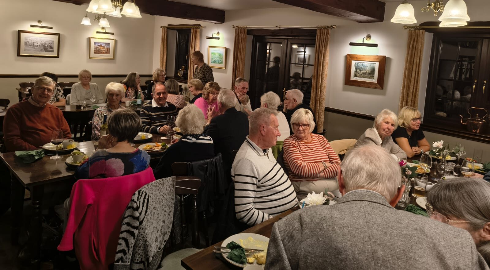 Meal at the Pack Horse Inn, Mellor